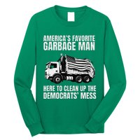 Trump AmericaS Favorite Garbage Man Trash Truck Long Sleeve Shirt