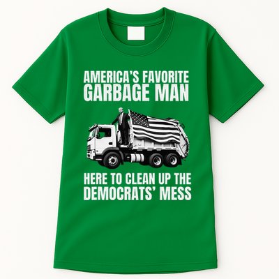 Trump AmericaS Favorite Garbage Man Trash Truck Tall T-Shirt