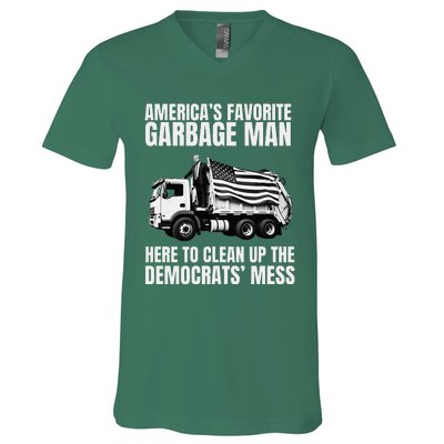 Trump AmericaS Favorite Garbage Man Trash Truck V-Neck T-Shirt