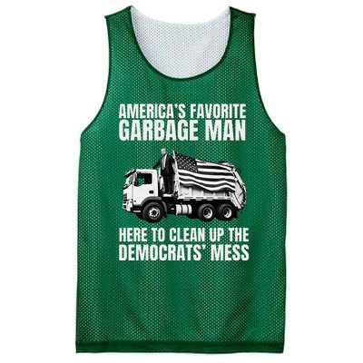 Trump AmericaS Favorite Garbage Man Trash Truck Mesh Reversible Basketball Jersey Tank