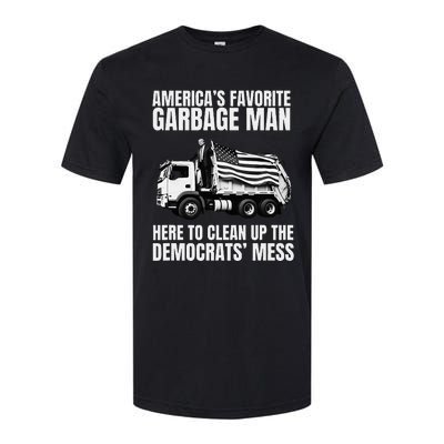 Trump AmericaS Favorite Garbage Man Trash Truck Softstyle CVC T-Shirt