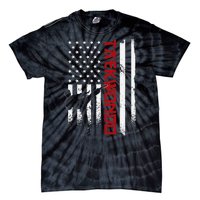 Taekwondo American Flag Taekwondo Fighter Us Flag Tie-Dye T-Shirt