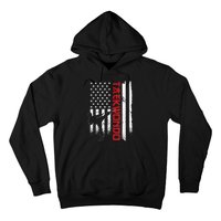 Taekwondo American Flag Taekwondo Fighter Us Flag Hoodie