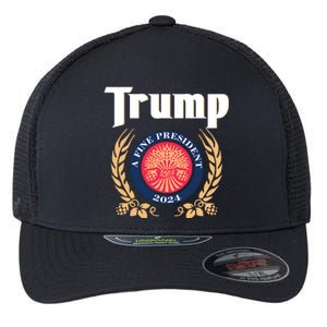 Trump A Fine President 2024 Flexfit Unipanel Trucker Cap