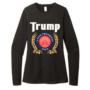 Trump A Fine President 2024 Womens CVC Long Sleeve Shirt