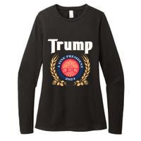 Trump A Fine President 2024 Womens CVC Long Sleeve Shirt