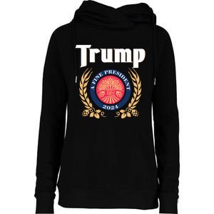 Trump A Fine President 2024 Womens Funnel Neck Pullover Hood