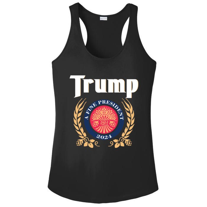 Trump A Fine President 2024 Ladies PosiCharge Competitor Racerback Tank