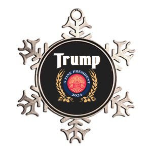 Trump A Fine President 2024 Metallic Star Ornament