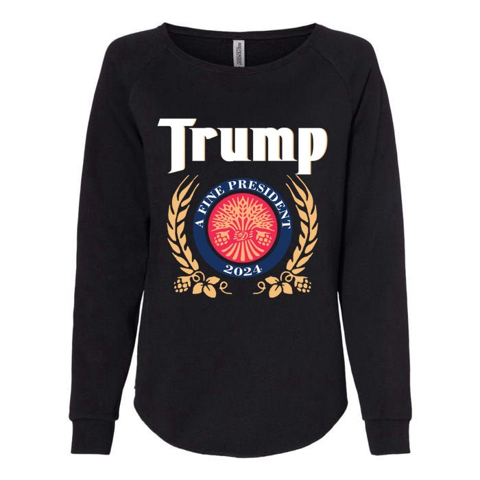 Trump A Fine President 2024 Womens California Wash Sweatshirt