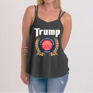 Trump A Fine President 2024 Women's Strappy Tank