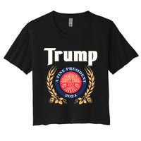 Trump A Fine President 2024 Women's Crop Top Tee