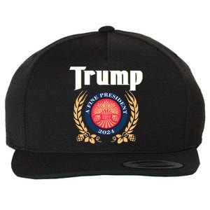 Trump A Fine President 2024 Wool Snapback Cap