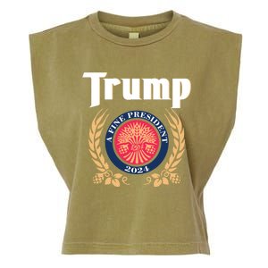 Trump A Fine President 2024 Garment-Dyed Women's Muscle Tee