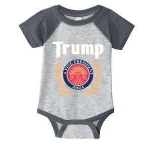 Trump A Fine President 2024 Infant Baby Jersey Bodysuit