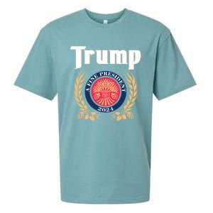 Trump A Fine President 2024 Sueded Cloud Jersey T-Shirt