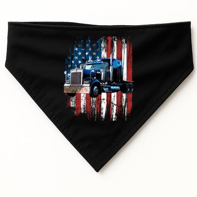 Trucker American Flag Truck Driver Gift Truck Driver Gift USA-Made Doggie Bandana