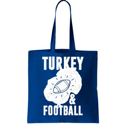 Turkey And Football Gift Thanksgiving Football Gift Tote Bag