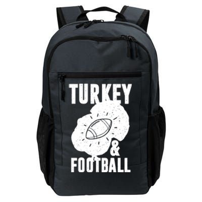 Turkey And Football Gift Thanksgiving Football Gift Daily Commute Backpack