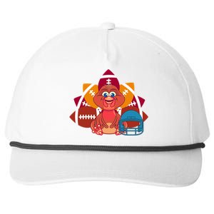 Turkey And Football Balls Funny Sport Lovers Gift Snapback Five-Panel Rope Hat