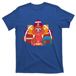 Turkey And Football Balls Funny Sport Lovers Gift T-Shirt