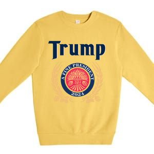 Trump A Fine President 2024 Premium Crewneck Sweatshirt