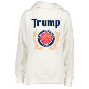 Trump A Fine President 2024 Womens Funnel Neck Pullover Hood