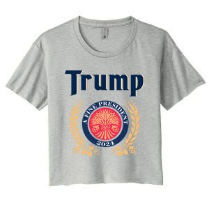 Trump A Fine President 2024 Women's Crop Top Tee