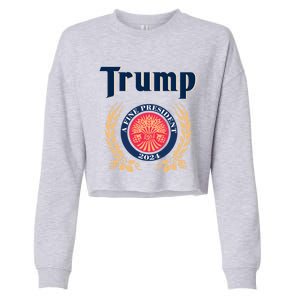 Trump A Fine President 2024 Cropped Pullover Crew