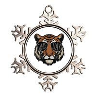 Touchdown American Football Game Day Thanksgiving Tiger Cool Metallic Star Ornament