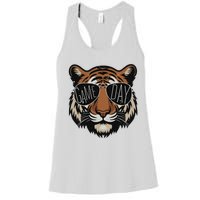 Touchdown American Football Game Day Thanksgiving Tiger Cool Women's Racerback Tank