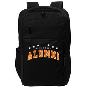 Table Alumni Funny Thanksgiving Dinner Sarcastic Impact Tech Backpack