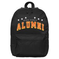 Table Alumni Funny Thanksgiving Dinner Sarcastic 16 in Basic Backpack