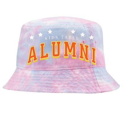 Table Alumni Funny Thanksgiving Dinner Sarcastic Tie-Dyed Bucket Hat