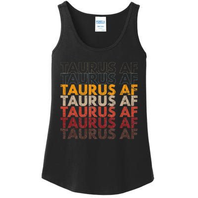 Taurus AF For Wo Funny Zodiac Sign Gift Ladies Essential Tank