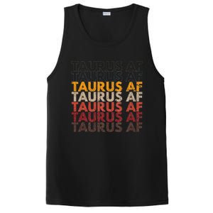 Taurus AF For Wo Funny Zodiac Sign Gift PosiCharge Competitor Tank