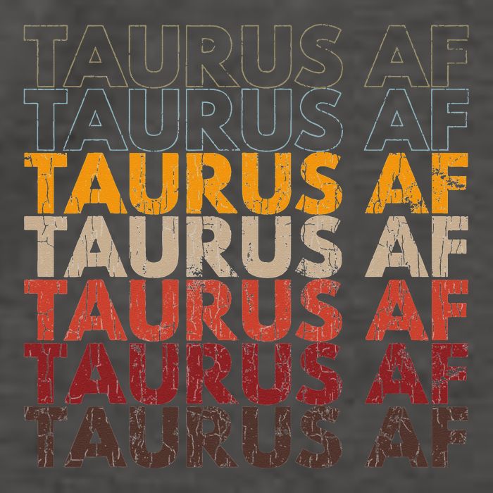Taurus AF For Wo Funny Zodiac Sign Gift Vector Backpack