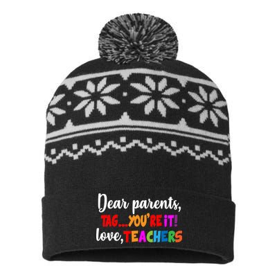 Tag You're It Love Teachers USA-Made Snowflake Beanie