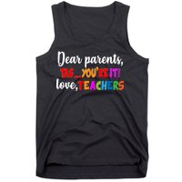 Tag You're It Love Teachers Tank Top