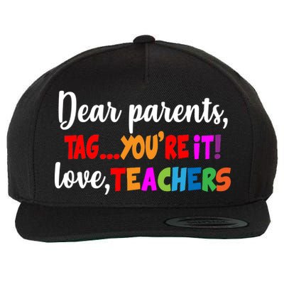 Tag You're It Love Teachers Wool Snapback Cap