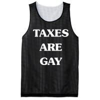 Taxes Are Gay Mesh Reversible Basketball Jersey Tank