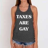 Taxes Are Gay Women's Knotted Racerback Tank