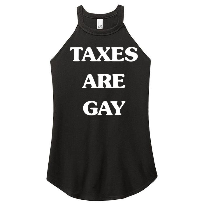 Taxes Are Gay Women's Perfect Tri Rocker Tank