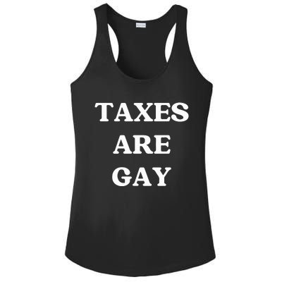 Taxes Are Gay Lgbtq+ Rights Taxation Equality Ladies PosiCharge Competitor Racerback Tank