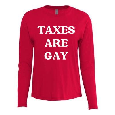 Taxes Are Gay Lgbtq+ Rights Taxation Equality Womens Cotton Relaxed Long Sleeve T-Shirt