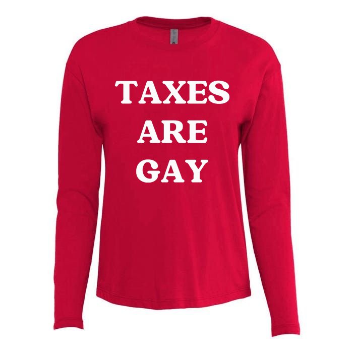 Taxes Are Gay Lgbtq+ Rights Taxation Equality Womens Cotton Relaxed Long Sleeve T-Shirt