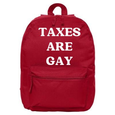 Taxes Are Gay Lgbtq+ Rights Taxation Equality 16 in Basic Backpack