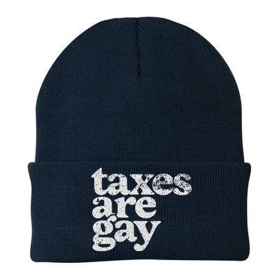 Taxes Are Gay Sarcastic Sayings Knit Cap Winter Beanie