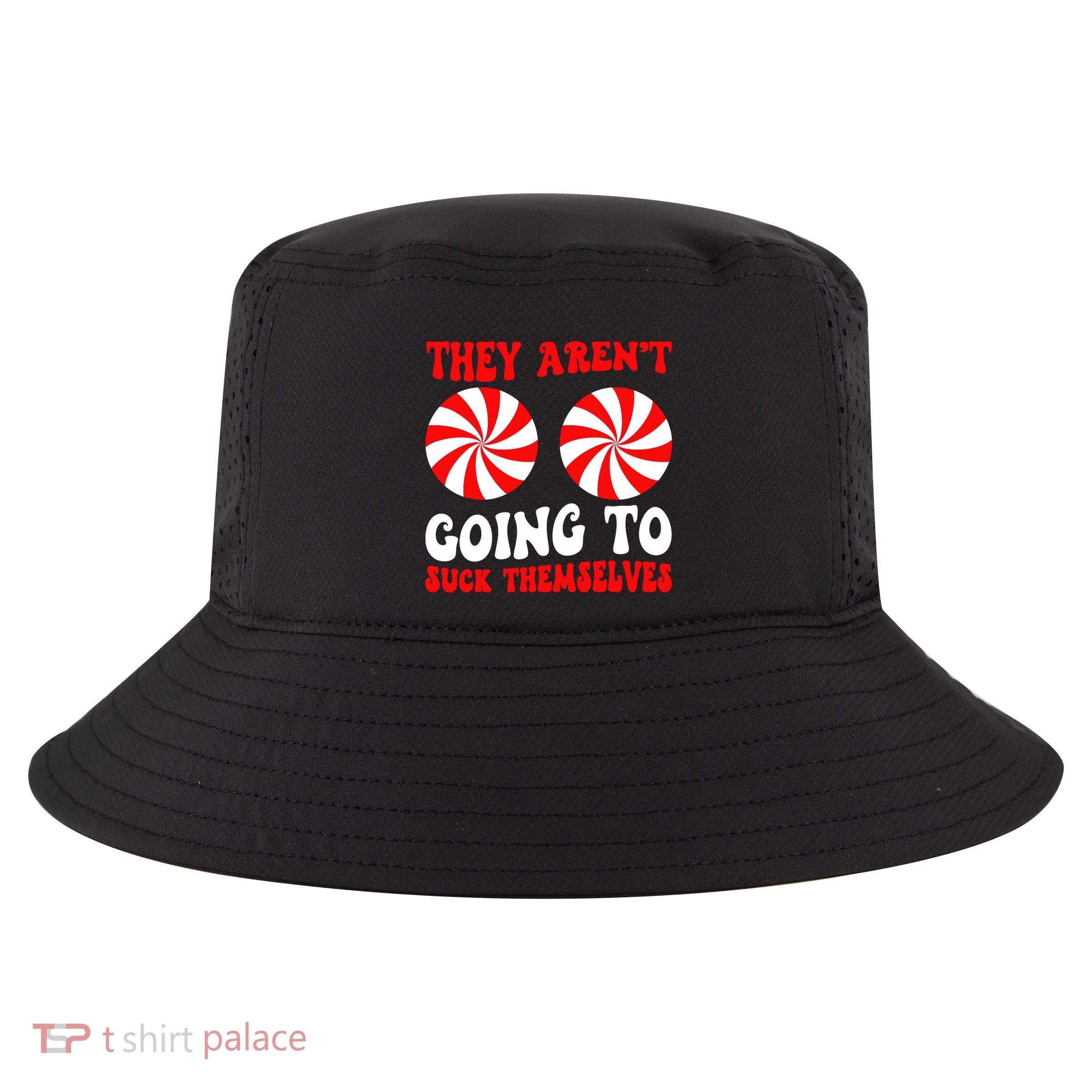They ArenT Going To Suck Themselves Groovy Christmas Couple Cool Comfort Performance Bucket Hat