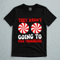 They ArenT Going To Suck Themselves Groovy Christmas Couple T-Shirt